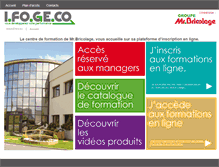 Tablet Screenshot of ifogeco.fr